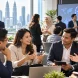 Malaysian business professionals networking during an AI business growth workshop